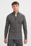 Indicode Strickjacke IDJadan Dunkelgrau/Hellgrau/Grau/Schwarz