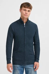 Indicode Strickjacke IDJadan Dunkelblau/Hellblau/Blau