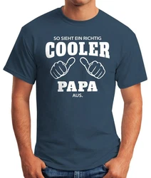 MoonWorks Print-Shirt Herren T-Shirt So sieht ein richtig ein richtig cooler aus mit Print 