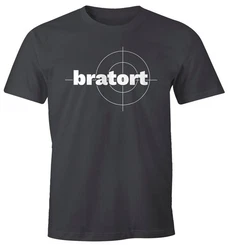 MoonWorks Print-Shirt Herren T-Shirt bratort Fun-Shirt Motiv Shirt Parodie Grillen BBQ Braun/Dunkelrot/Gold/Dunkelblau/Dunkelgrau