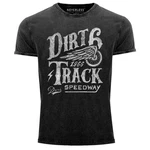 Neverless Print-Shirt Vintage Dirt Track Racing 