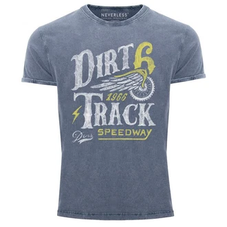 Neverless Print-Shirt Vintage Dirt Track Racing Neverless Print-Shirt Vintage Dirt Track Racing