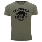 Neverless Print-Shirt Herren Vintage Shirt Printshirt California 