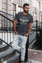 Neverless Print-Shirt Herren T-Shirt Print US Airforce Oklahoma Aviator Vintage-Shirt 