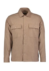 Roy Robson Langarmhemd Overshirt Braun/Beige