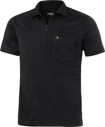 HENSON&HENSON Poloshirt Superweiches Jersey-Gewebe Schwarz/Grau/Dunkelgrau