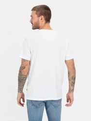 camel active Henleyshirt Weiß/Creme/Grau