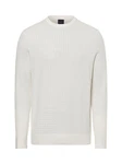 bugatti Strickpullover Creme/Weiß