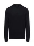 bugatti Strickpullover Schwarz/Dunkelblau