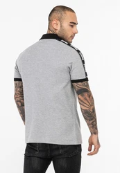Lonsdale Poloshirt SETTER Grau/Hellgrau/Silber