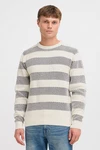 Indicode Strickpullover IDTelly Weiß/Creme/Grau/Braun
