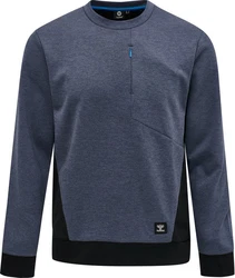 hummel Kapuzenpullover Hmltropper Sweatshirt Dunkelblau/Grau
