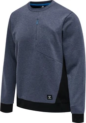 hummel Kapuzenpullover Hmltropper Sweatshirt Dunkelblau/Grau
