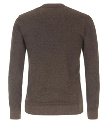 CASAMODA Sweatshirt SNOS Pullover O-Neck Grau/Khaki/Dunkelbraun/Braun/Rot