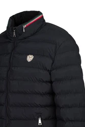 19V69 ITALIA Herren Steppjacke JASON Schwarz/Dunkelblau/Blau/Rosa