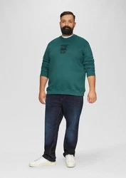 s.Oliver Sweatshirt mit Stickerei Grün/Dunkelgrün/Türkis