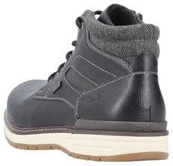 Rieker Winterboots Schnürboots Winterstiefelette TEX-Membran schwarz/grau