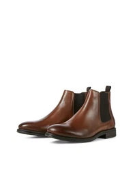Herren Leder-Stiefel JfwArgo Chelsea-Boots Stiefeletten Stiefel