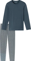 Pyjama Herren-Schlafanzug Single-Jersey Uni: Oberteil