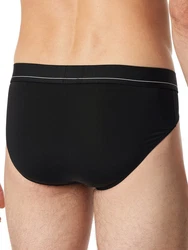 Schiesser Slip Rio Pure Micro Schwarz/Grau/Braun