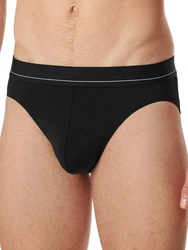 Schiesser Slip Rio Pure Micro Schwarz/Grau/Braun
