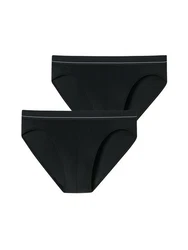 Schiesser Slip Rio Pure Micro Schwarz/Grau/Braun