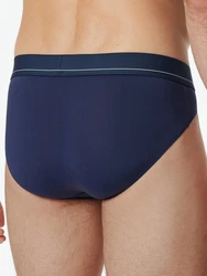 Schiesser Slip Rio Pure Micro Dunkelblau/Blau