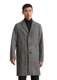 Langmantel Herringbone-Muster