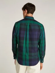 Tommy Hilfiger Langarmhemd OXFORD BLACKWATCH CHK RF SHIRT grün/multi