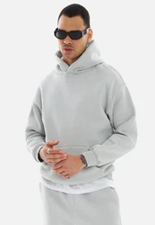 COFI Casuals Basic Oversized Hoodie Premium Kapuzenpullover Unisex Grau/Hellgrau
