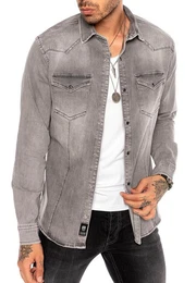 Jeanshemd zeitloses Freizeithemd Premium Denim Vintage