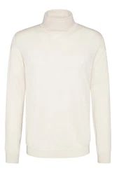 Digel Rollkragenpullover Francis Weiß/Khaki/Creme/Beige