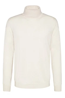 Digel Rollkragenpullover Francis Weiß/Khaki/Creme/Beige