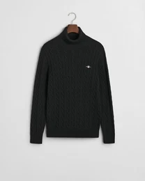 Strickpullover Zopfstrick Rollkragenpullover - Regular Fit