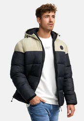 Indicode Winterjacke INBiviano Beige/Schwarz