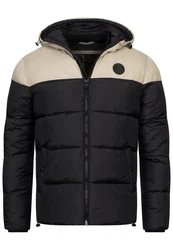 Indicode Winterjacke INBiviano Beige/Schwarz