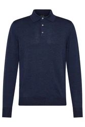 Digel Polokragenpullover Damy Dunkelblau/Blau