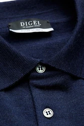 Digel Polokragenpullover Damy Dunkelblau/Blau