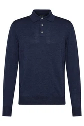 Digel Polokragenpullover Damy Dunkelblau/Blau