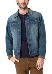Outdoorjacke DENIM JACKET mit Stretch