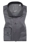 Eterna Langarmhemd SLIM FIT Performance Hemd Grau/Dunkelgrau/Dunkelblau