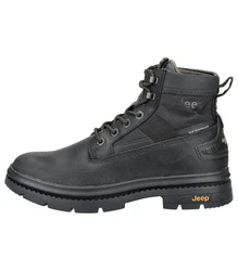 Jeep Stiefelette Schnürstiefelette Schwarz/Orange