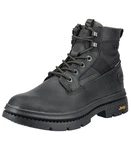 Jeep Stiefelette Schnürstiefelette Schwarz/Orange