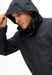Maier Sports Funktionsjacke Peyor 3in1 Dunkelgrau/Grau/Schwarz/Dunkelblau/Gelb