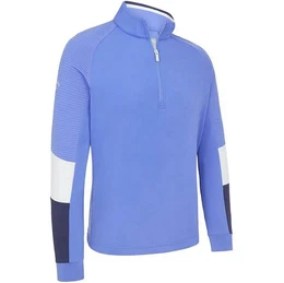 Longsweatshirt Layer Colourblock Chillout Stretch Blau Herren M
