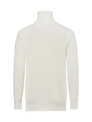 SELECTED HOMME Strickpullover SLHLand Creme/Weiß/Khaki