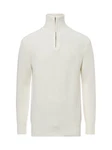 SELECTED HOMME Strickpullover SLHLand Creme/Weiß/Khaki