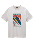 Napapijri T-Shirt PORTALET 1-tlg Beige/Mischfarben/Weiß/Grau/Khaki/Rot