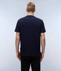 Napapijri T-Shirt PORTALET 1-tlg Dunkelblau/Schwarz