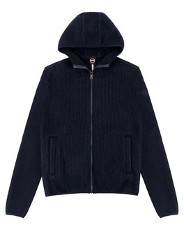 Colmar Strickjacke mit Kapuze Dunkelblau/Blau